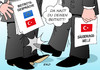 Cartoon: Beitrittsgespräche (small) by Erl tagged beitrittsgespräche,eu,türkei,putsch,versuch,präsident,erdogan,säuberung,verhaftungen,entlassungen,militär,justiz,lehrer,journalisten,meinungsfreiheit,pressefreiheit,gülen,bewegung,terror,verdacht,pkk,kurden,karikatur,erl