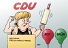 Cartoon: CDU (small) by Erl tagged cdu,parteitag,merkel,deutschland,stark,angriff,rot,grün,spd,die,grünen
