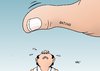 Cartoon: Der Damoklesdaumen (small) by Erl tagged griechenland,rating,ratingagentur,krise,schulden,finanzen,pleite,bankrott,staatsbankrott,kredit,hilfspaket,rettungspaket,beteiligung,gläubiger