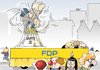 Cartoon: Der Narr ist los (small) by Erl tagged fdp,westerwelle,hartz,iv,kritik,isolation,karneval,rosenmontag,umzug,fasching,fasnacht
