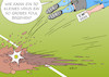 Cartoon: EM (small) by Erl tagged politik,sport,fußball,corona,krise,virus,absage,em,2020,verlegung,2021,europameisterschaft,foul,karikatur,erl