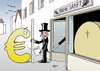 Cartoon: Euro (small) by Erl tagged euro,ende,spekulation,krise,schulden,währung,währungsunion,rating,ratingagentur