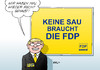 Cartoon: FDP (small) by Erl tagged landtagswahl,thüringen,brandenburg,partei,afd,aufstieg,verlust,rauswurf,fdp,wahlkampf,plakat,wahlplakat,ironie,wahrheit