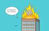 Cartoon: Feueralarm (small) by Erl tagged politik,auto,autobauer,vw,volkswagen,management,fortschritt,verschlafen,einsparungen,entlassungen,werksschließungen,feuer,feueralarm,wolfsburg,karikatur,erl
