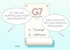 Cartoon: G7-Liste (small) by Erl tagged politik,g7,gipfel,probleme,donald,trump,usa,rechtspopulismus,nationalismus,handelskrieg,boris,johnson,großbritannien,gb,uk,brexit,karikatur,erl