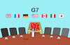 Cartoon: G7 (small) by Erl tagged politik,g7,gipfel,industrienationen,erwachsene,trump,kind,baby,kinderstuhl,karikatur,erl