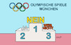 Cartoon: Gold Silber Bronze II (small) by Erl tagged politik,olympia,olympische,spiele,sommerspiele,münchen,bewerbung,befragung,einwohner,gold,silber,bronze,karikatur,erl