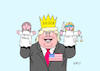 Cartoon: Grab them (small) by Erl tagged politik,usa,wahl,präsident,donald,trump,verkündung,wahlsieg,sieg,auszählung,stopp,gerichte,justiz,angriff,demokratie,schaden,könig,autokrat,karikatur,erl
