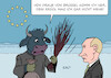 Cartoon: Knecht EUprecht (small) by Erl tagged politik,krieg,angriff,überfall,wladimir,putin,russland,ukraine,eu,sanktionen,erdöl,boykott,preisdeckel,nikolaus,knecht,ruprecht,rute,europa,stier,karikatur,erl