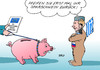 Cartoon: EU Tsipras Russland (small) by Erl tagged griechenland,regierung,tspiras,konfrontation,eu,sparkurs,sanktionen,russland,schulterschluss,putin,bär,sparschwein,karikatur,erl