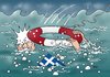 Cartoon: Machtkampf (small) by Erl tagged griechenland,krise,schulden,euro,machtkampf,regierung,opposition,vertrauensfrage,papandreou,samaras,rettung,rettungsring,kampf,meer,sturm