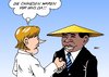 Cartoon: Merkel in Afrika (small) by Erl tagged merkel,afrika,china,bundeskanzlerin,deutschland