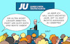 Cartoon: Merz bei der JU (small) by Erl tagged politik,cdu,ju,junge,union,rente,arbeitszeit,renteneintritt,merz,kanzlerkandidat,kanzler,70,jahre,arbeit,karikatur,erl