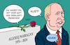 Cartoon: Nawalny (small) by Erl tagged politik,russland,kremkritiker,putin,gegner,alexej,nawalny,ermordung,gift,pfeilgiftfrosch,karikatur,erl