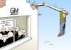 Cartoon: Neue Strategie (small) by Erl tagged gm,general,motors,opel,übernahme,magna,rhji,verhandlung,abwarten,tee,trinken,verzögerung,taktik