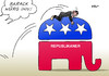Cartoon: Obama (small) by Erl tagged usa,präsident,barack,obama,rede,zur,lage,der,nation,angriff,optimismus,demokraten,republikaner,witz,elefant,ameise,würgen,karikatur,erl