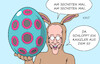 Cartoon: Osterhase Friedrich (small) by Erl tagged politik,koalition,cdu,csu,spd,wahl,bundeskanzler,kanzlerwahl,friedrich,merz,mai,osterei,osterhase,karikatur,erl