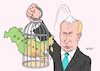 Cartoon: Putin (small) by Erl tagged politik,russland,präsident,wladimir,putin,kreml,unterdrückung,opposition,kritiker,alexej,nawalny,vergiftung,verhaftung,protest,demonstration,widerstand,käfig,vogel,demokratie,karikatur,erl