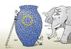 Cartoon: Rechtsextreme (small) by Erl tagged eu,europa,europawahl,sieg,front,national,ukip,rechtsextreme,rechtspopulisten,elefant,porzellan,vase,stückwerk,reparatur