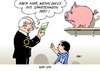 Cartoon: Sparschwein (small) by Erl tagged griechenland eu krise euro schulden finanzen sparen bedingung kredit hilfspaket rettung sparschwein opa geld europa
