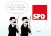 Cartoon: SPD-Vorsitz (small) by Erl tagged politik,spd,suche,vorsitz,vorsitzende,vorsitzender,duo,bewerberinnen,bewerber,schulze,und,schultze,tim,struppi,herge,comic,karikatur,erl