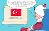 Cartoon: Sultan Erdogan (small) by Erl tagged politik,wahl,türkei,präsident,erdogan,stichwahl,herausforderer,kilicdaroglu,demokratie,sultan,karikatur,erl