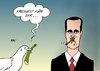 Cartoon: Syrien (small) by Erl tagged syrien diktatur assad aufstand demokratie freiheit niederschlagung gewalt tod friedenstaube palmzweig