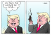 Cartoon: Trump (small) by Erl tagged usa,wahl,präsident,präsidentschaftswahl,wahlkampf,kandidat,republikaner,donald,trump,rechtspopulismus,sexismus,frauenfeindlichkeit,video,aussagen,finger,verbrannt,umfragen,karikatur,erl