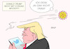 Cartoon: Trump nicht infiziert (small) by Erl tagged politik,gesundheit,krankheit,infektion,covid19,corona,virus,coronavirus,usa,präsident,donald,trump,testergebnis,negativ,karikatur,erl
