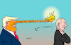 Cartoon: Trump Putin (small) by Erl tagged politik,usa,präsident,donald,trump,ukraine,krieg,beenden,russland,putin,absage,karikatur,erl