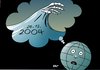 Cartoon: Tsunami (small) by Erl tagged erdbeben japantsunami katastrophe erinnerung 2004 tod welle
