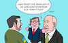 Cartoon: Vermittler Schröder (small) by Erl tagged politik,krieg,angriff,überfall,russland,ukraine,selenskyj,putin,vorschlag,vermittler,altbundeskanzler,gerhard,schröder,freund,handpuppe,karikatur,erl
