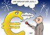 Cartoon: Vorsatz (small) by Erl tagged euro,krise,vorsatz,2012,silvester,neujahr,überleben