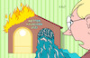 Cartoon: Wetterhäuschen (small) by Erl tagged politik,klima,klimawandel,erderwärmung,extremwetter,hitze,dürre,starkregen,hochwasser,gewitter,sturm,wind,regen,hagel,wetterhäuschen,2023,karikatur,erl