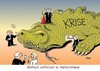 Cartoon: Wirtschaft in Partystimmung (small) by Erl tagged wirtschaft stimmung geschäftsklima gut krise überstanden party