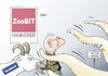 Cartoon: ZooBIT (small) by Erl tagged cebit hannover google facebook daten krake bock