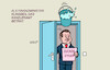 Cartoon: Zuckersteuer (small) by Erl tagged politik,finanzminister,klingbeil,zuckersteuer,gesetz,entwurf,stopp,kanzleramt,tür,eimer,wasser,karikatur,erl