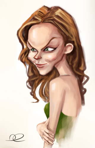 Cartoon: Nicole kidman (medium) by billfy tagged hollywood,actress