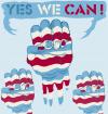Cartoon: YES WE CAN!!! (small) by John Bent tagged us,election,2008,barack,obama,yes,we,can