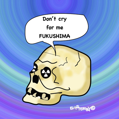 Cartoon: For Japan (medium) by EASTERBY tagged japan,nuclear,atom,fukushima,japan,fukushima