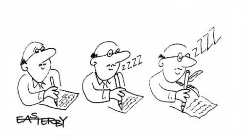 Cartoon: Peeennndcil...zzzzz (medium) by EASTERBY tagged pencils,