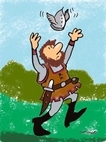 Cartoon: Viking warrior (medium) by EASTERBY tagged vikings