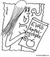 Cartoon: Apfel Rezepte (small) by EASTERBY tagged eve,apple,snake,cookbooks,rezeptbooks