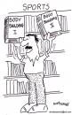 Cartoon: BUILDING BODIES (small) by EASTERBY tagged books,bodybuilding,sport
