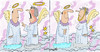 Cartoon: Even angels argue! (small) by EASTERBY tagged angels arguing