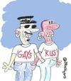 Cartoon: Gays R US (small) by EASTERBY tagged gays