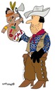 Cartoon: Glove Puppet Cowboy (small) by EASTERBY tagged cowboy,toys