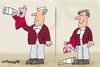 Cartoon: Glove Puppet Drinker (small) by EASTERBY tagged alcohol,drinkproblems,drinkertoys