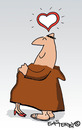 Cartoon: HOLY ORDERS 6 (small) by EASTERBY tagged monks,halos,love