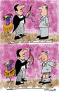 Cartoon: magic braces (small) by EASTERBY tagged conjuror,magic,stage,theatre